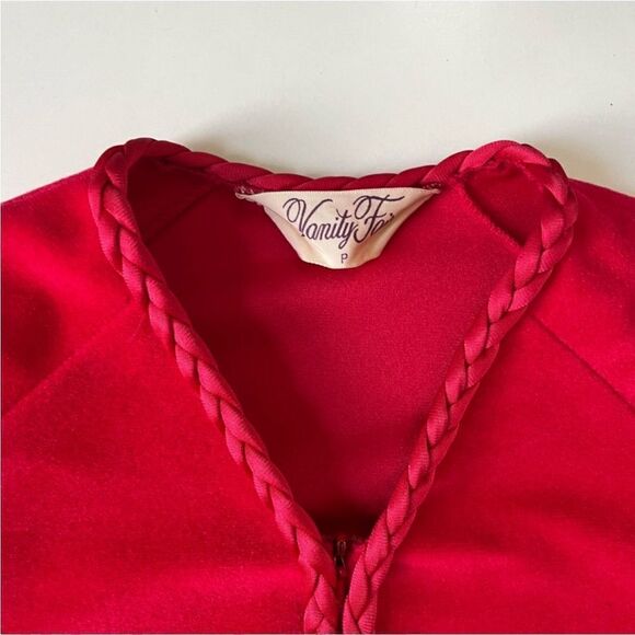 Vintage Vanity Fair Velour Maxi Ruby Dressing Gown Niightgown - Picture 10 of 11